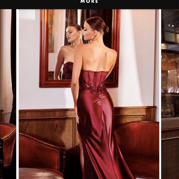 Emerald Green sequin embellished dress with corset bust - Picture 6 of 6